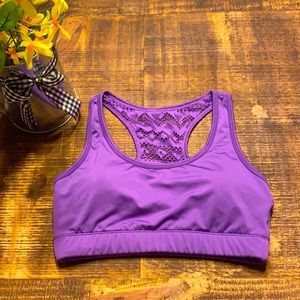 Zyia purple Bomber Bra. Size Medium.